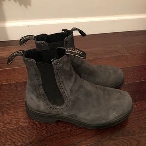 Size 8 Rustic Black Blundstone high top boots